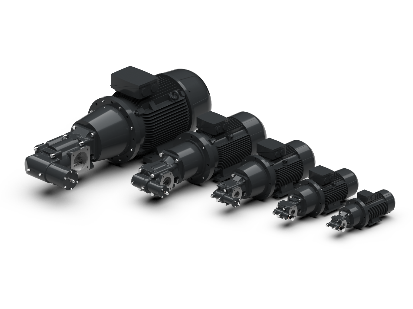 Pump units of series R25 to R95