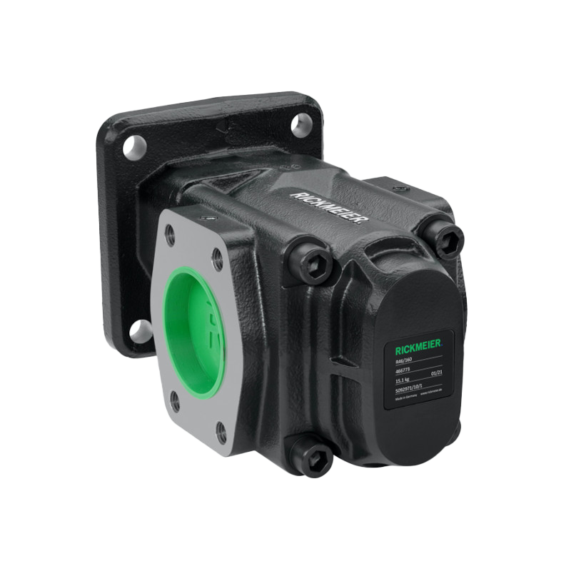Zahnradpumpe R46 Sicht auf den Schlussdeckel im neuen Design