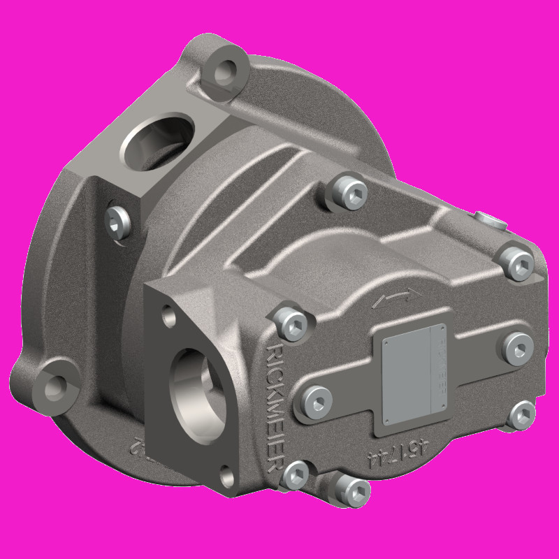 Internal gear two-stage suction oil pump